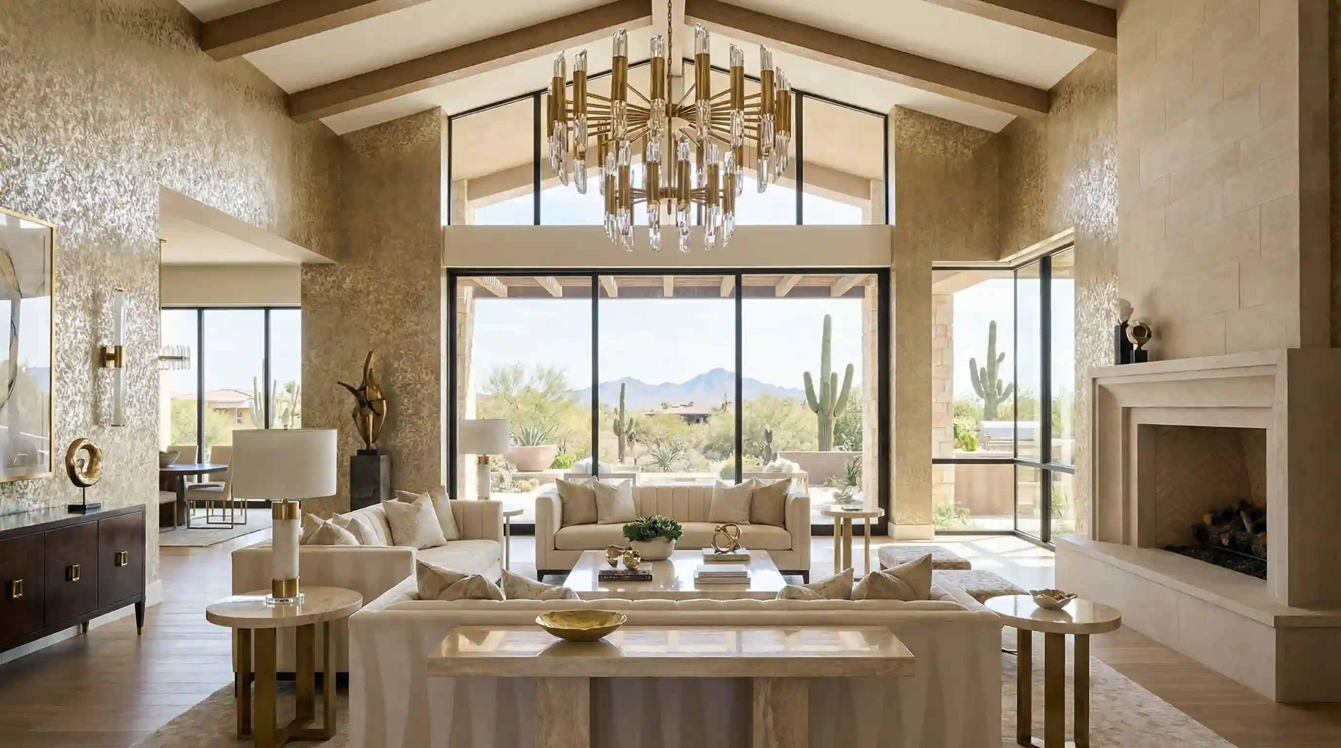Modern wallpaper pattern Houston home