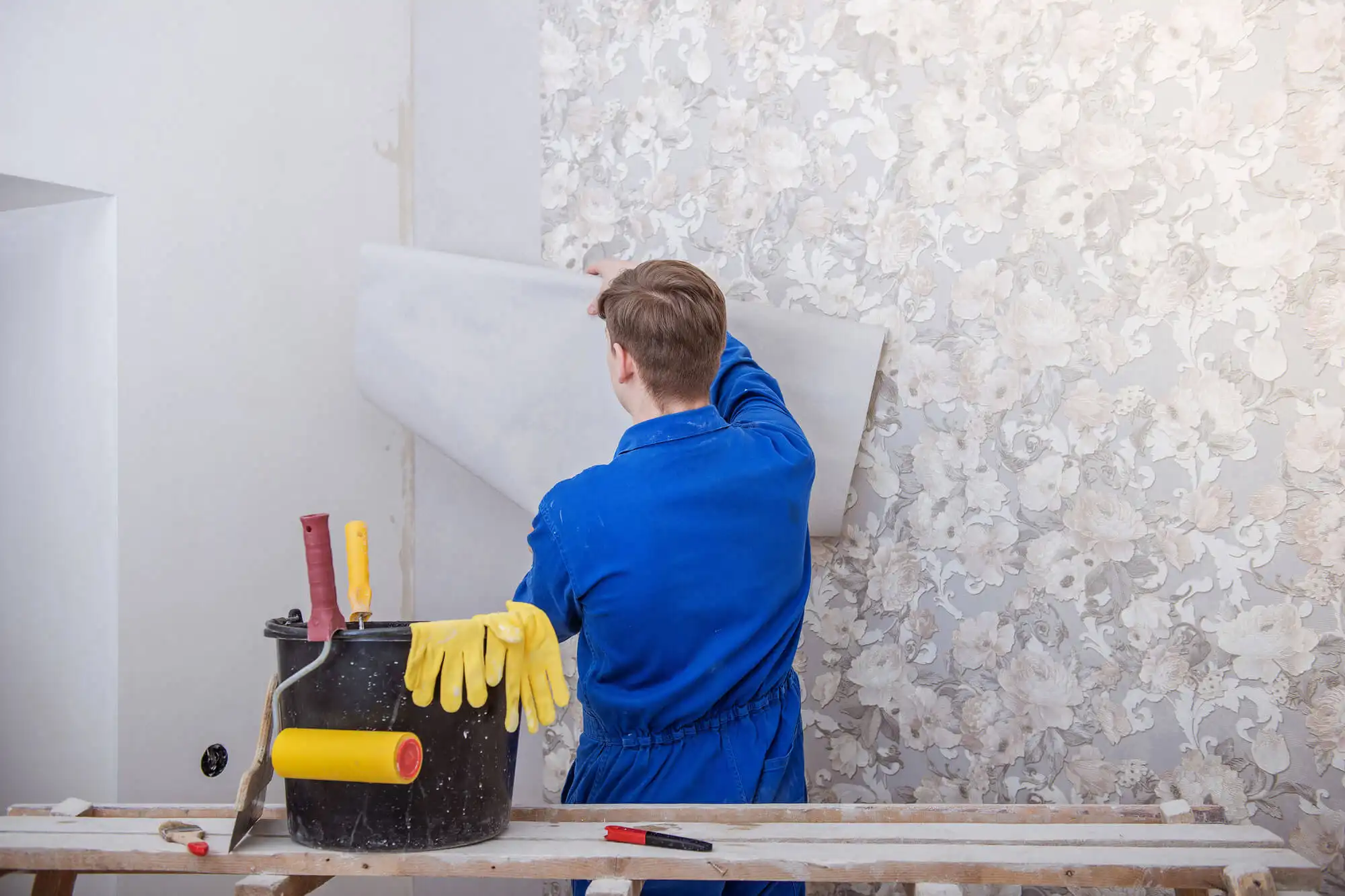 Spa wallpaper installation Houston